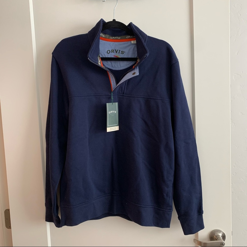 Orvis Quarter Zip. NWT Men’s medium